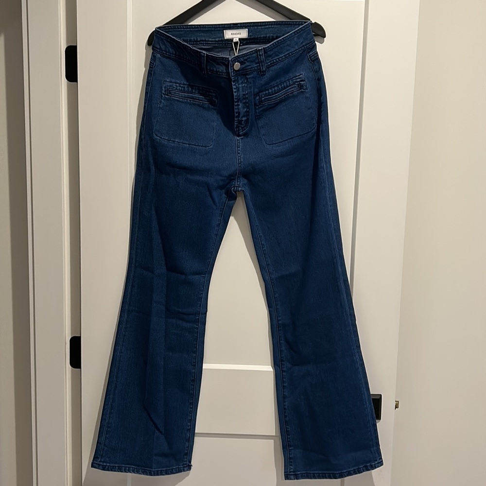 NEW Rihoas French high waist flare jean with tags, European xl fits a Medium